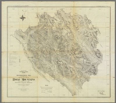 Topographical map of part of the main range of the Rocky Mountains adjacent to the Canadian Pacific Railway © Bibliothèque et Archives Canada / Library and Archives Canada / C-3697299