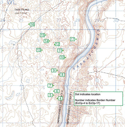 Map of the site (© NTS Map)