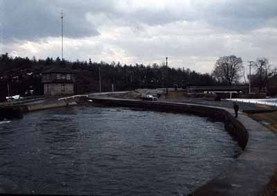 One of the Rideau Canal National Historic Site of Canada locks. © Parks Canada Agency / Agence Parcs Canada