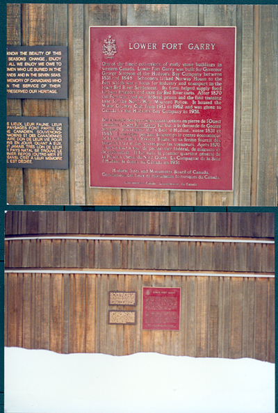 Vue de la plaque de la CLMHC et l'endroit © Parks Canada / Parcs Canada, 1989
