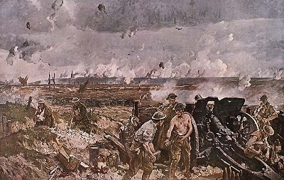 Reproduction of 'The Battle of Vimy Ridge', painted by Richard Jack, commission for the Canadian War Mémorial Fund. © Library and Archives Canada | Bibliothèque et Archives Canada