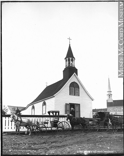 Old church, Tadoussac, QC, about 1890 © Musée McCord Museum / Wm. Notman & Son / VIEW-2358