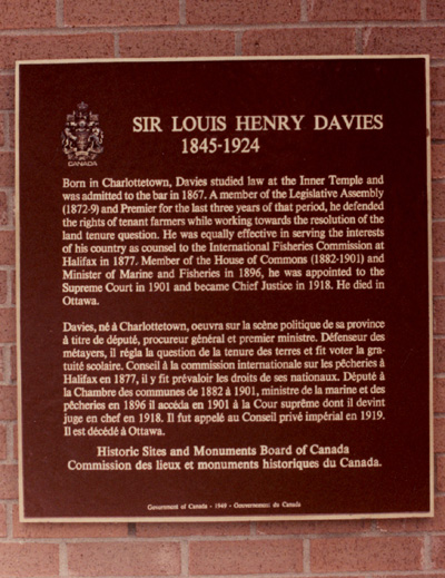 Davies, Sir Louis Henry © Parks Canada | Parcs Canada