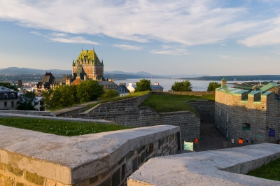 Vue générale des murs de la Citadelle de Québec en 2007. © Parks Canada Agency | Agence Parcs Canada