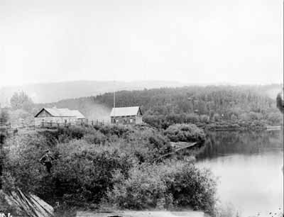 General view of Fort McLeod National Historic Site of Canada, 1879. © George M. Dawson / Library and Archives Canada | Bibliothèque et Archives Canada / PA-051135