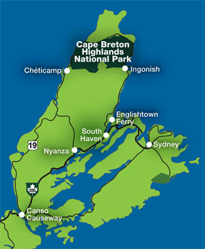 Cape Breton - map