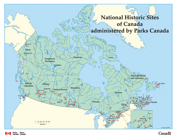 Figure 2 presents the National Historic Sites of Canada System Plan.