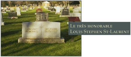 Photographie du lieu de sépulture de Le très honorable Sir Louis Saint-Laurent