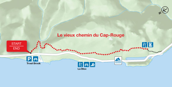 Map - Le vieux chemin du Cap-Rouge