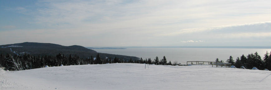 Fundy National Park's landscape in the winter