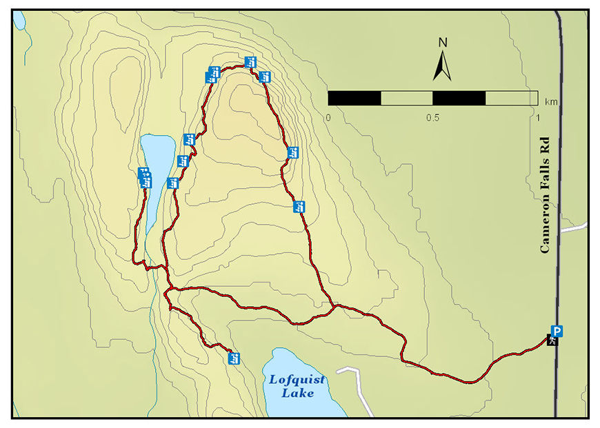 Deer Lake Trail map