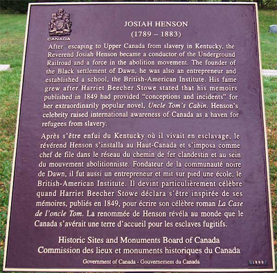 Henson, Reverend Josiah © Parks Canada | Parcs Canada