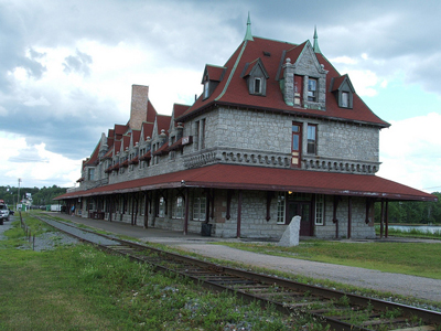 View of the west elevation of the railroad station, 2010. © Bob Dawes, All Rights Reserved, 2010. (Used with Permission)