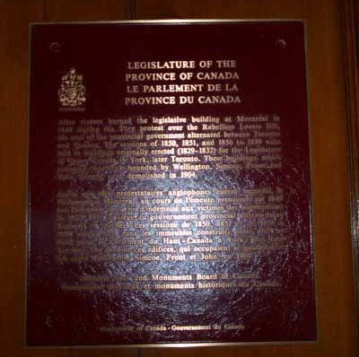 Meetings of Parliament Le Parlement De La Province Du Canada, 1841-1866, Toronto, ON  2158 © Parks Canada