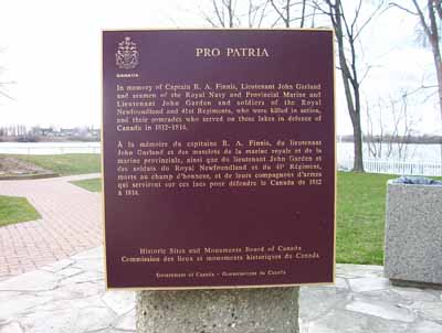 View of HSMBC plaque, riverside, Amherstburg, Ontario © Parks Canada / Parcs Canada, 2009