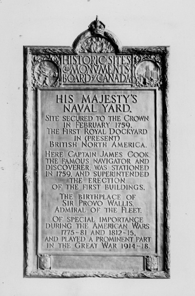 Detailed view of the original HSMBC plaque © Parks Canada / Parcs Canada, 1924