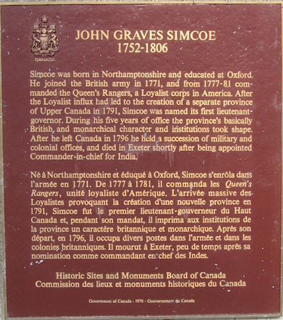 Simcoe, John Graves © Parks Canada