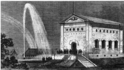 View of the Hamilton Waterworks on the occasion of the Prince of Wales's visit. (The Illustrated London News, 17 November 1860) © The Illustrated London News, 1860
