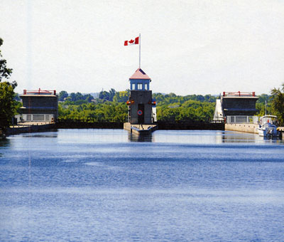 View of the Peterborough Lift Lock National Historic Site of Canada, 2012. © Parks Canada Agency / Agence Parcs Canada, 2012.