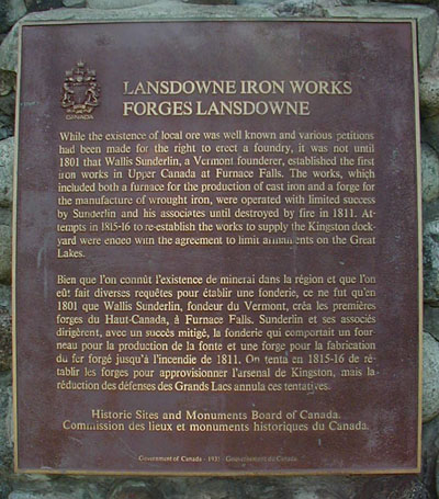 Close-up of the plaque text © Parks Canada Agency / Agence Parks Canada, 2004
