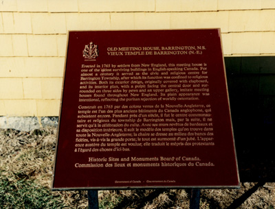 Vue de la plaque de la CLMHC © Parks Canada / Parcs Canada, 1989