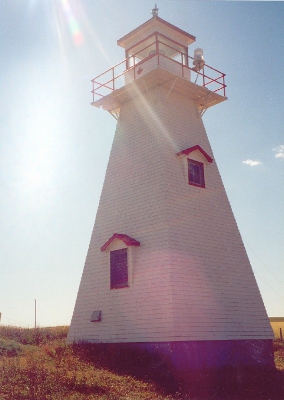 Corner view of Cape Tryon Lighthouse © Parks Canada Agency | Agence Parcs Canada