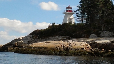 General view showing Port Mouton Lighthouse © Robert L. Ross