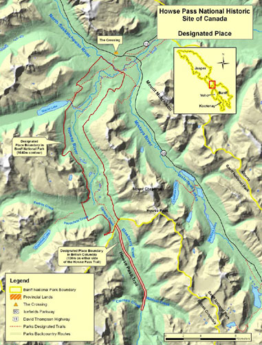 Map showing designated place © Parks Canada Agency / Agence Parcs Canada, 2004 (Dave Gilbride, Lake Louise, Yoho and Kootenay Field Unit)