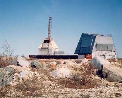 General view of the Churchill Rocket Research Range, showing its special-purpose buildings and structures in their as-found designs, materials and construction technology. (© Parks Canada Agency/Agence Parcs Canada.)