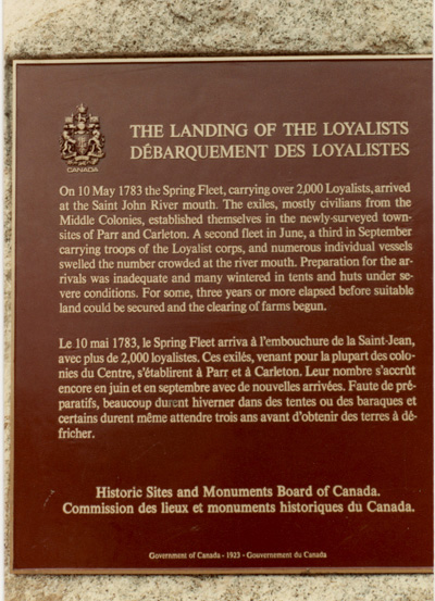 View of HSMBC plaque © Parks Canada / Parcs Canada, 1989