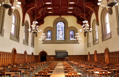 General view of East Hall, University College, showing woodwork by Jacques & Hay © Parks Canada Agency | Agence Parcs Canada, J. Cousineau, 2014