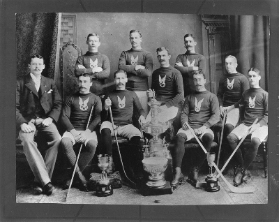 Historic photograph showing Montreal Hockey Club, first winner of the Stanley Cup, 1893. © Library and Archives Canada, Hockey Hall of Fame \ Bibliothèque et Archives Canada, Temple de la renommée du hockey, PA-049464