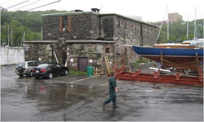 View of stone prison at Melville Island © Parks Canada | Parcs Canada, Carla Wheaton.