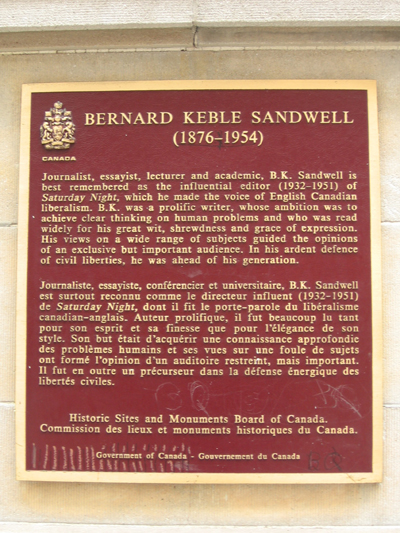 Sandwell, Bernard Keble © Parks Canada