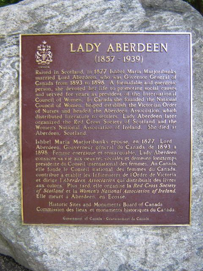 Aberdeen, Lady (Ishbel Maria Marjoribanks) © Parks Canada | Parcs Canada
