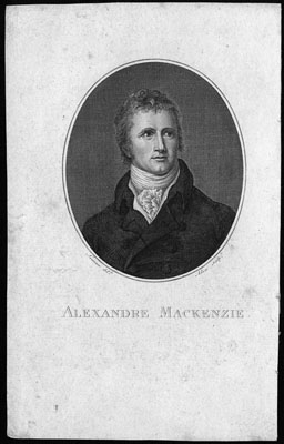 Engraving of Alexander Mackenzie. Circa 1801 (© Library and Archives Canada | Bibliothèque et Archives Canada)