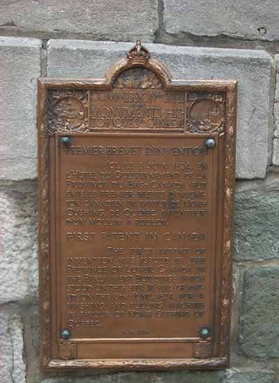 First Patent in Canada Plaque (© Parks Canada | Parcs Canada)