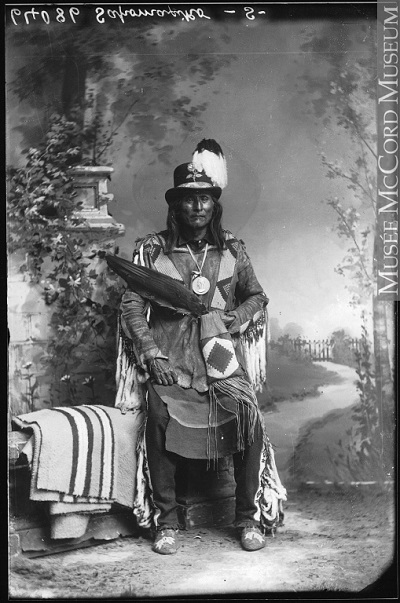 Sapomaxiko, Chief Crowfoot, Quebec City, QC, about 1885 © Livernois / Musée McCord Museum / MP-1985.65.1
