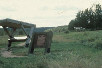 View of the mounting and location of the HSMBC plaque © Parks Canada / Parcs Canada, 1989
