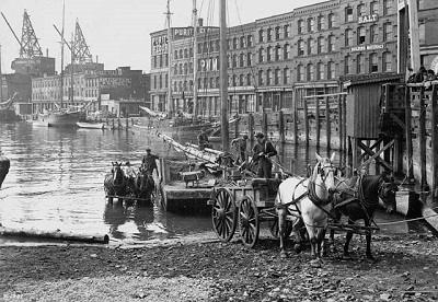 Market Slip. Saint John, N.B. ca. 1905 -1909 © John Woodruff / Library and Archives Canada | Bibliothèque et Archives Canada / PA-021517