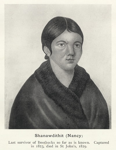 Last survivor of the Beothucks so far as is known. Captured in 1823, died in St. John's in 1829 (© Library and Archives Canada | Bibliothèque et Archives Canada / C-038862)