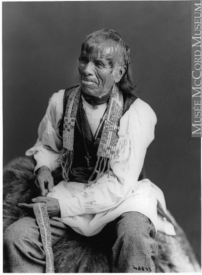 Chief of Six Nations Confederacy, with wampum, Montreal, QC, 1870 (© William Notman / Musée McCord Museum / I-48873)