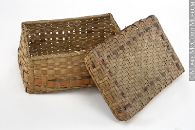 Basket, Anonyme - Anonymous, Eastern Woodlands, Aboriginal: Abenaki, 1900-1925, 20th century © Musée McCord Museum / M977.94.7A-B