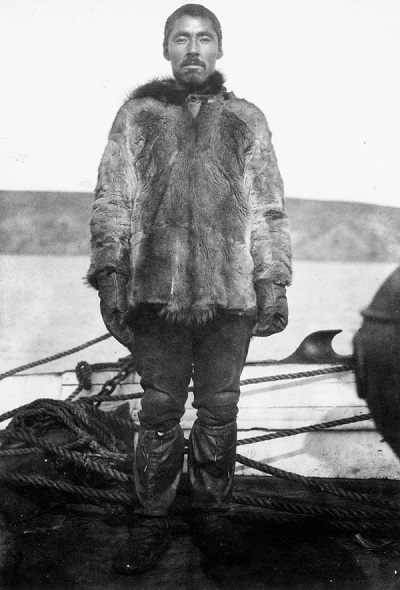 Sipadaitiak, man about 30 yrs old from Herschel Island. A sailor on S.S. "Belvedere" for the whaling season. Aug. 28, 1912. © Rudolph Martin Anderson / Library and Archives Canada | Bibliothèque et Archives Canada / C-023649