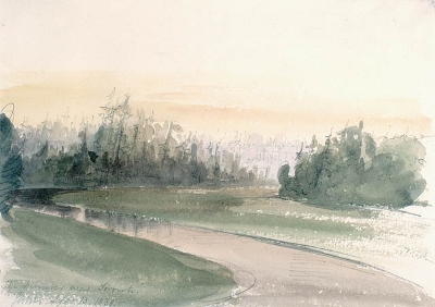 The Humber River near Toronto, by James Bucknall Estcourt (© Library and Archives Canada | Bibliothèque et Archives Canada / Acc. No. 1950-29-59)