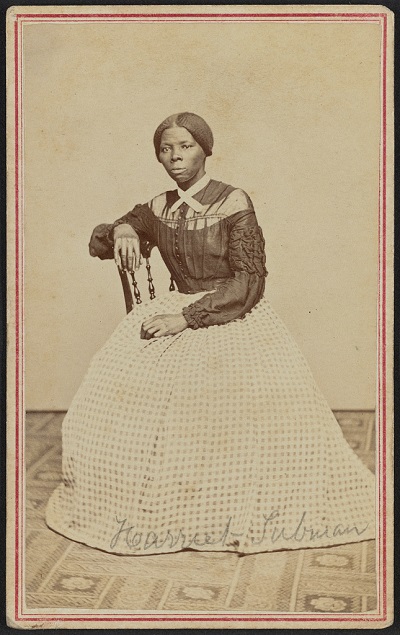 [Portrait of Harriet Tubman] / Powelson, photographer, 77 Genesee St., Auburn, New York. Title devised by Library sta×.
- Date based on Library of Congress photo conservator's estimates (© Library of Congress)