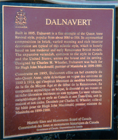 View in detail of the HSMBC plaque © Parks Canada / Parcs Canada, 2003