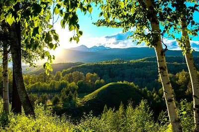 View of the Gitwangak Battle Hill © Parks Canada | Parcs Canada