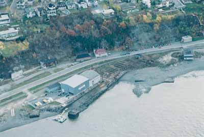 Vue aérienne du Chantier Davie © Parks Canada | Parcs Canada