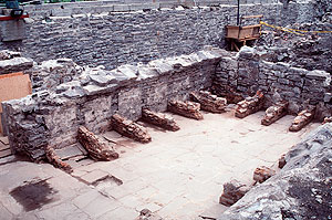 Remains of the 1694 reconstruction work